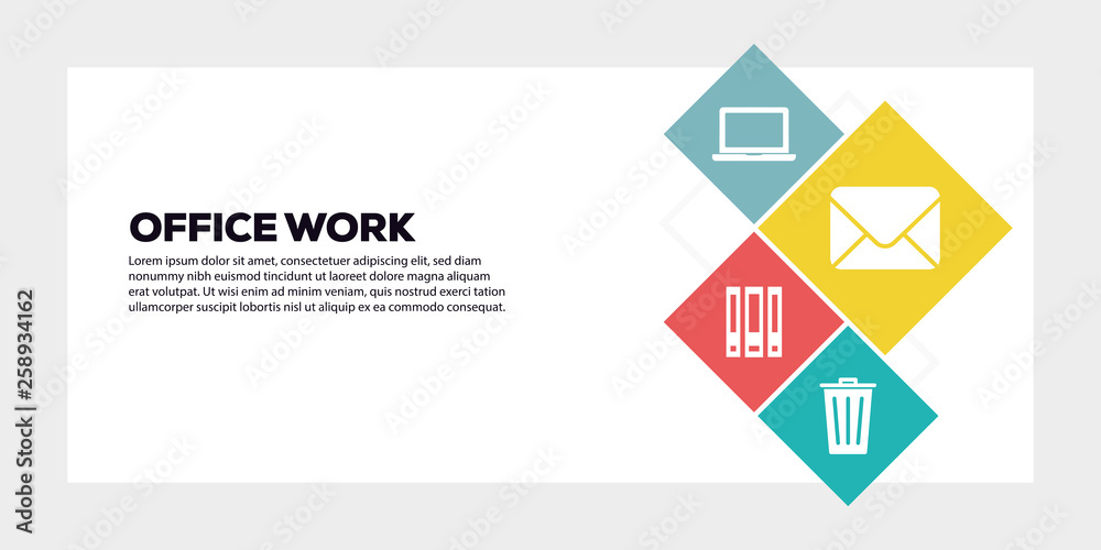 OFFICE WORK BANNER CONCEPT OFFICE WORK BANNER CONCEPT