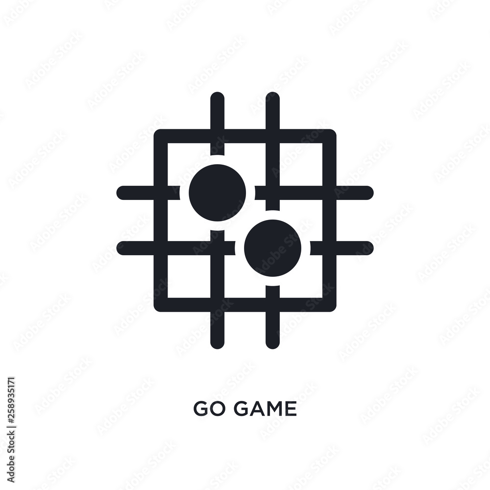 black go game isolated vector icon. simple element illustration from sport concept vector icons. go game editable logo symbol design on white background. can be use for web and mobile black go game isolated vector icon. simple element illustration from sport concept vector icons. go game editable logo symbol design on white background. can be use for web and mobile