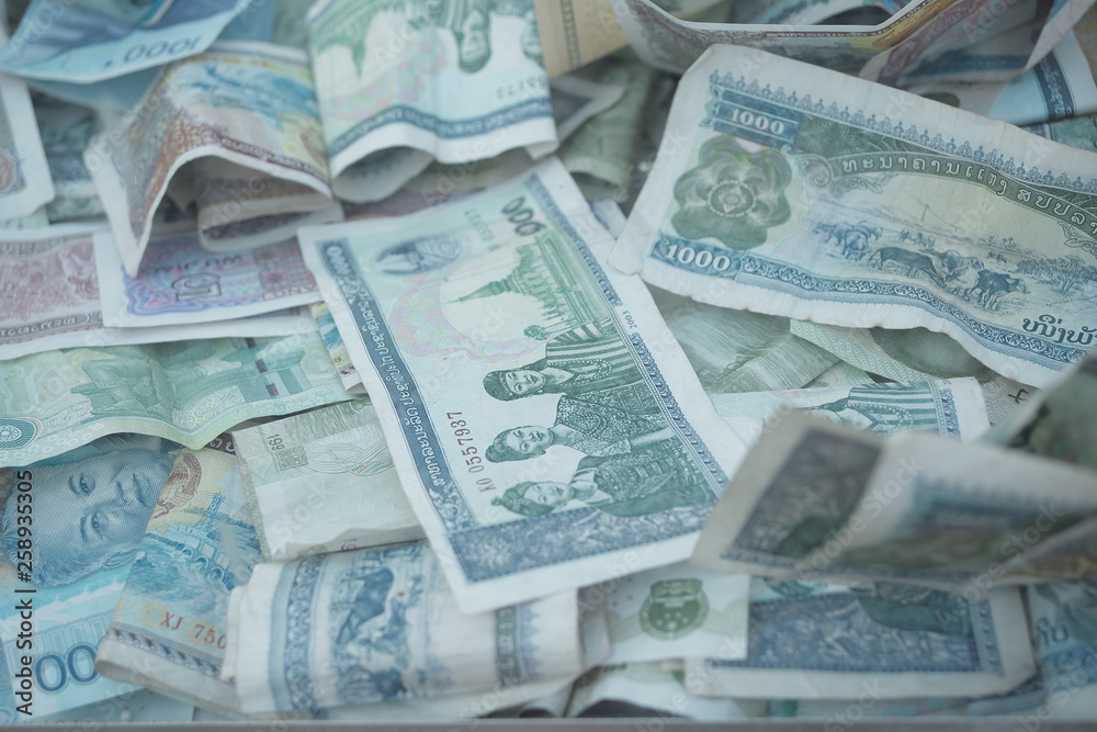 いろんな国のお札 お金 アジア ヨーロッパ など Stock Photo Adobe Stock