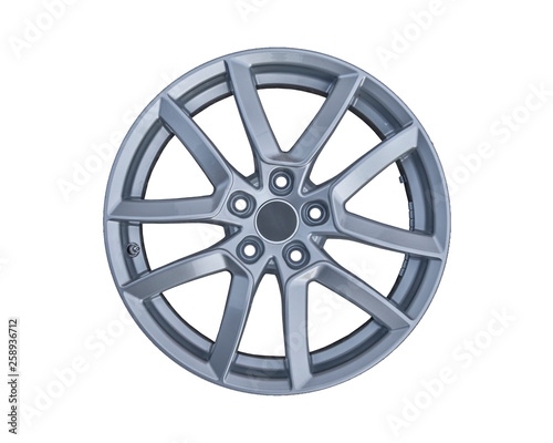 Car tire aluminum automobile type isolated