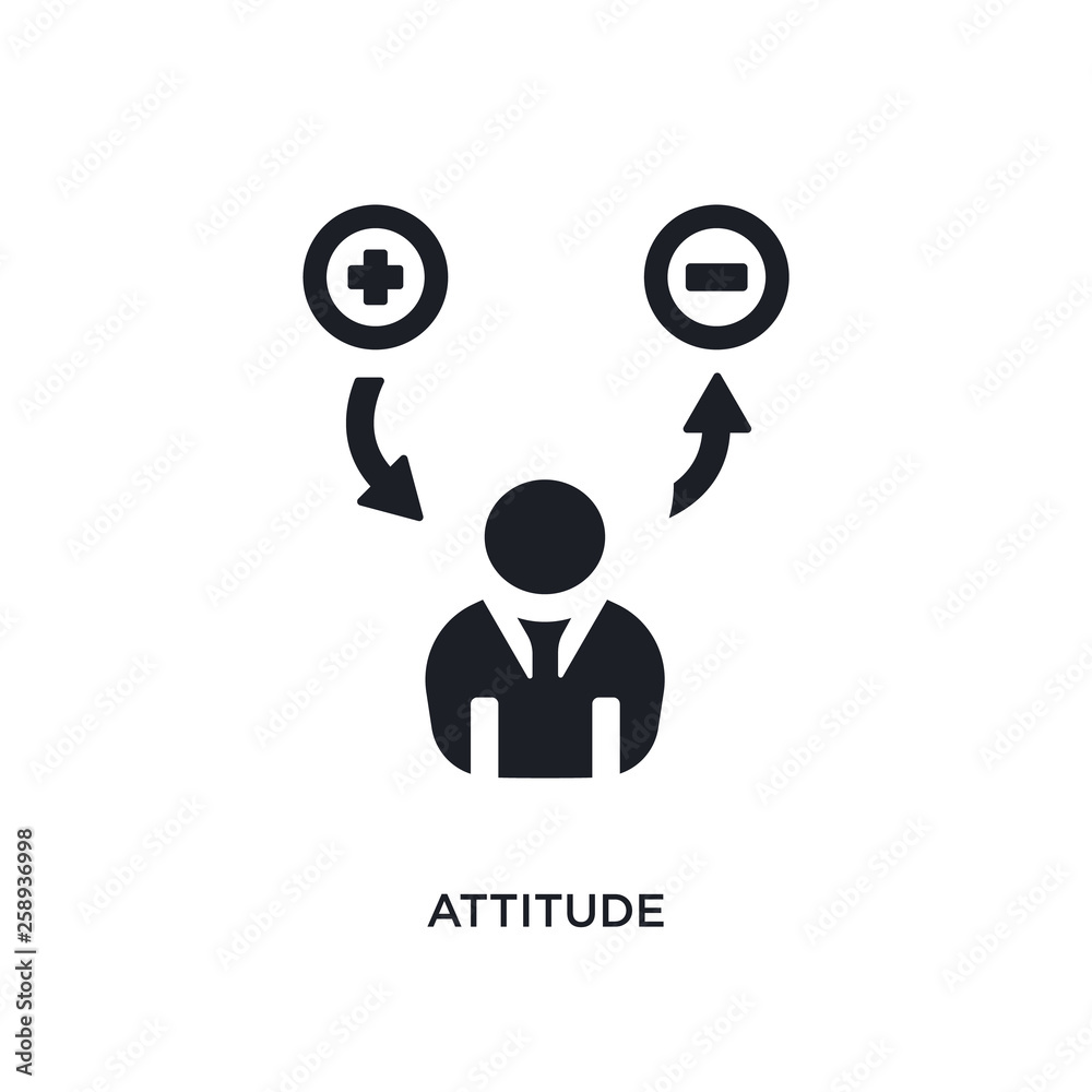 black attitude isolated vector icon. simple element illustration from startup concept vector icons. attitude editable logo symbol design on white background. can be use for web and mobile black attitude isolated vector icon. simple element illustration from startup concept vector icons. attitude editable logo symbol design on white background. can be use for web and mobile