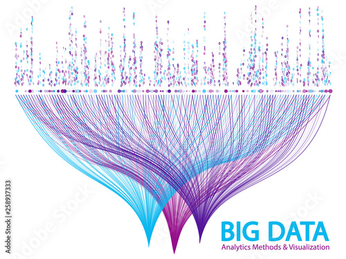 Big data visualization concept vector.