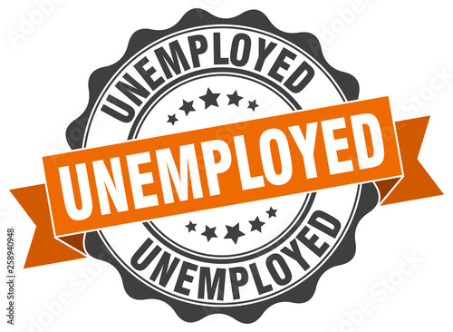 unemployed stamp. sign. seal