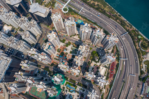 Hong Kong city from top