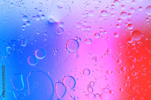 Water droplets on the glass