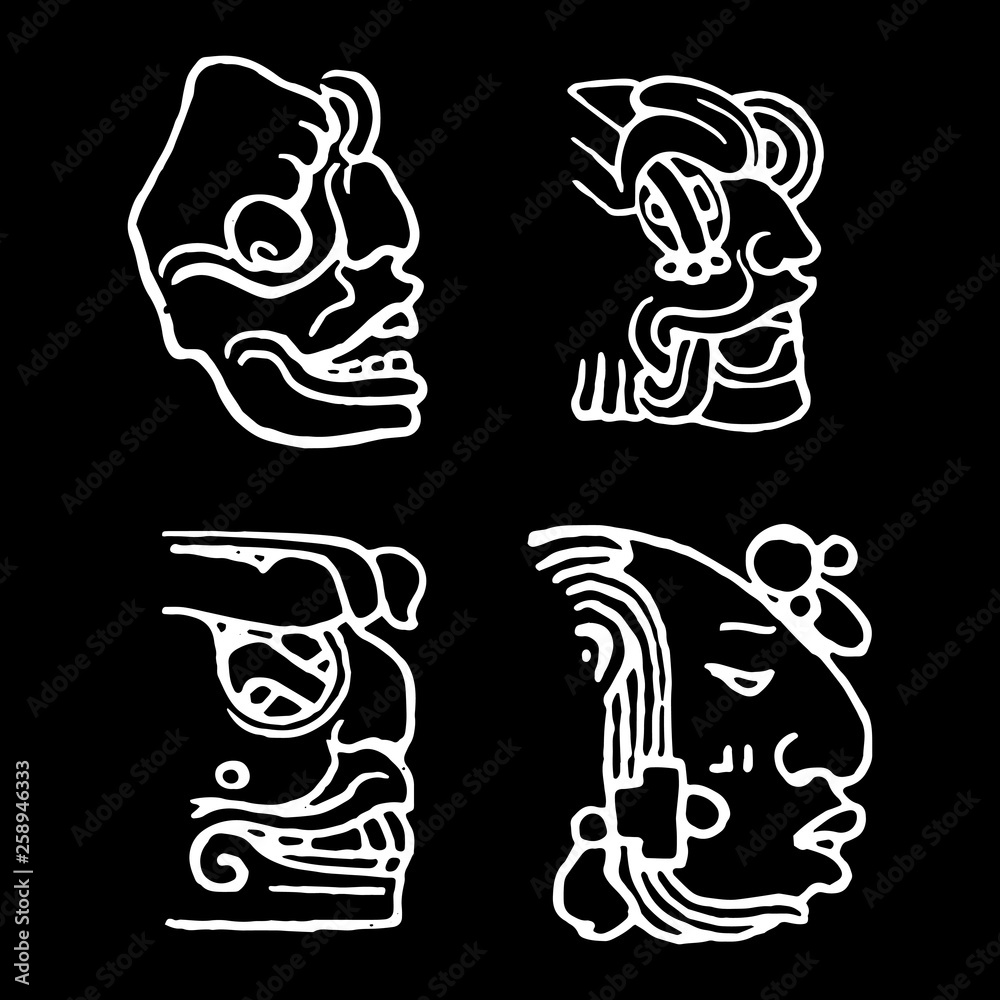 Fototapeta premium Indian vector tattoo