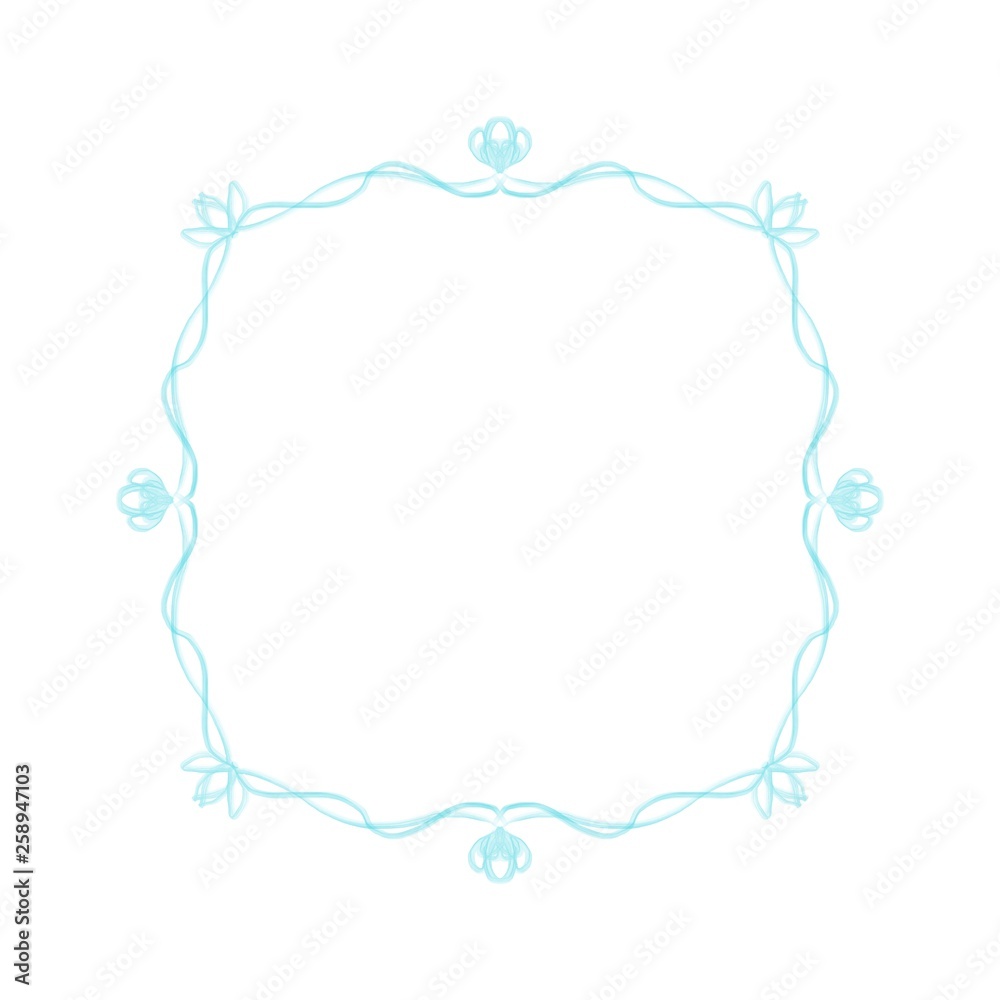 Blue frame. Decoration elements Blue frame. Decoration elements