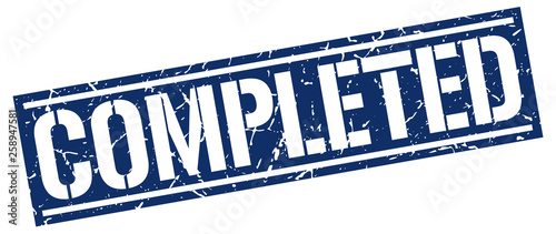 completed square grunge stamp