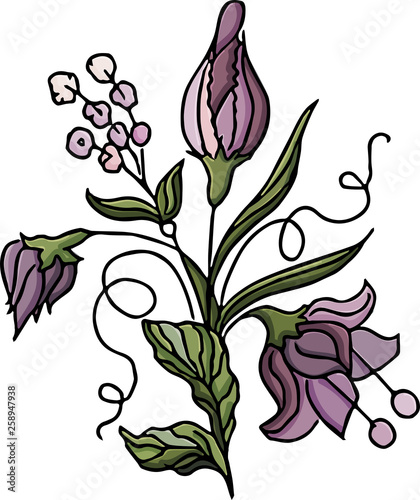 Beautiful flower vector illustration