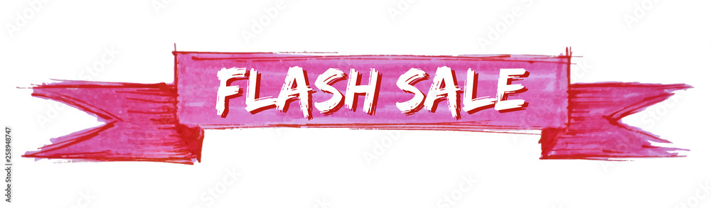 flash sale ribbon - obrazy, fototapety, plakaty 