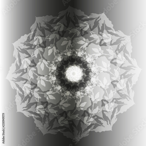 Beautiful pattern. The imprint of a flower. Vector illustration.