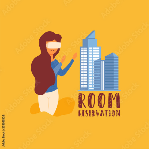 Room Reservation glasses of additional reality