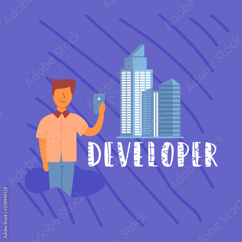 Vector Flat Banner lettering capable developer
