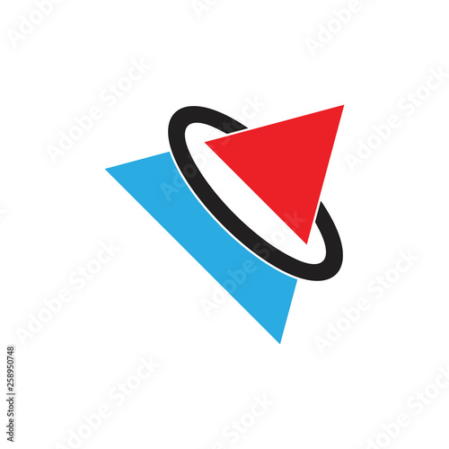 triangle 3d motion simple logo vector Free Download triangle 3d motion simple logo vector - GFXLoad