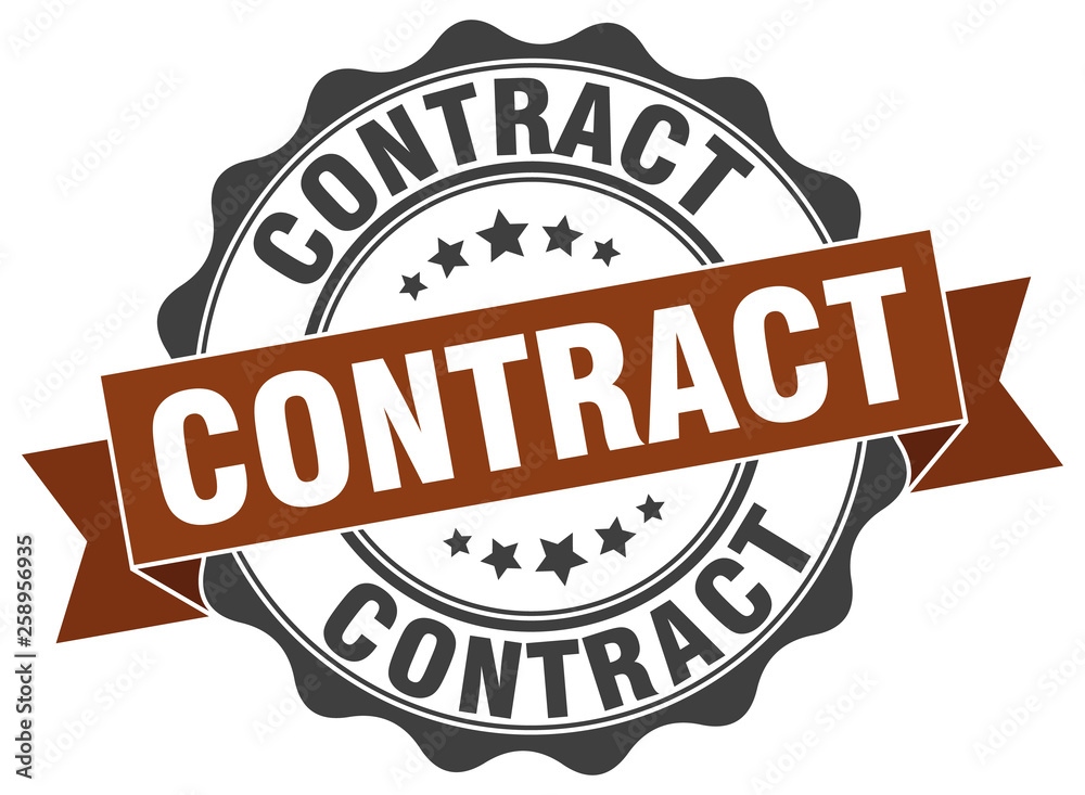 contract stamp. sign. seal