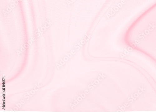 Closeup elegant crumpled of pink silk fabric cloth background and texture. Luxury wedding background design.-Image.