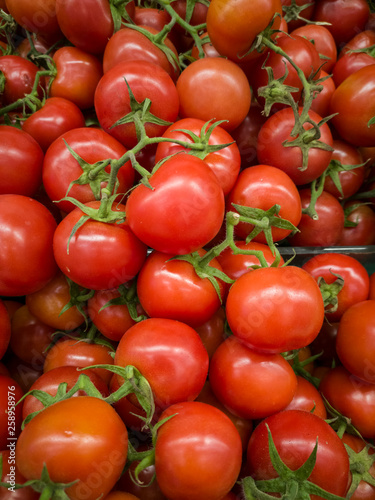 Red tomatoes background