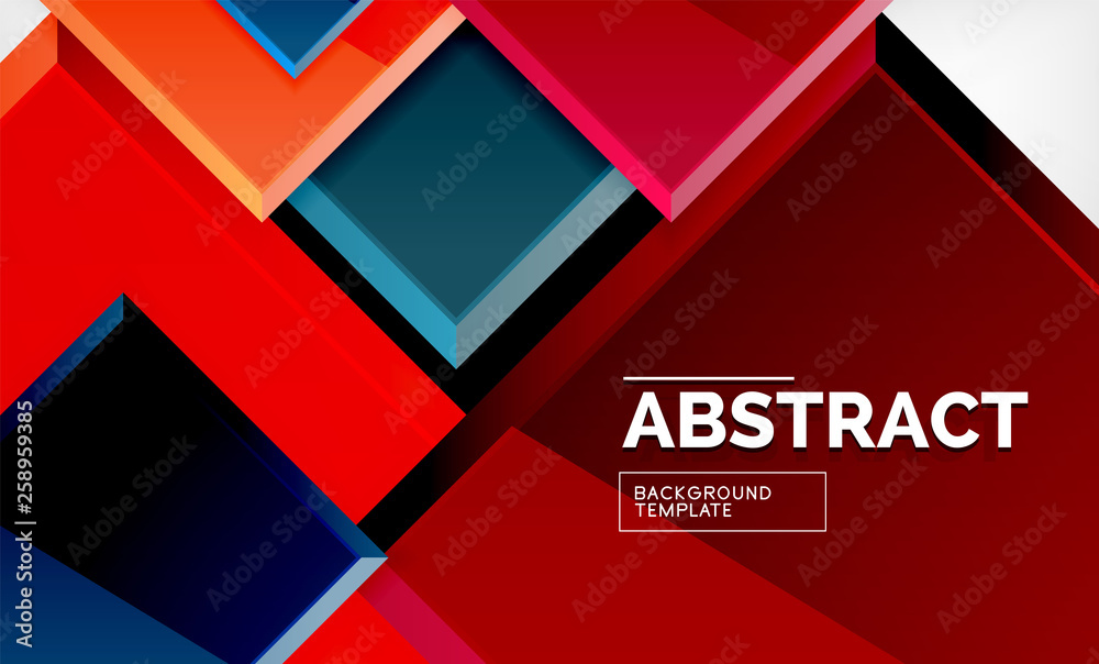 Square abstract background, glossy geometric design Square abstract background, glossy geometric design
