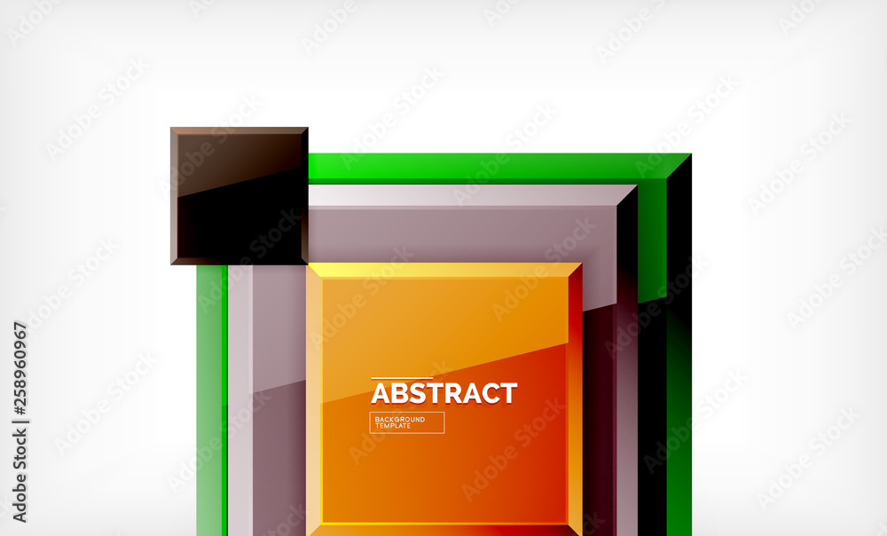 Square geometric background Square geometric background