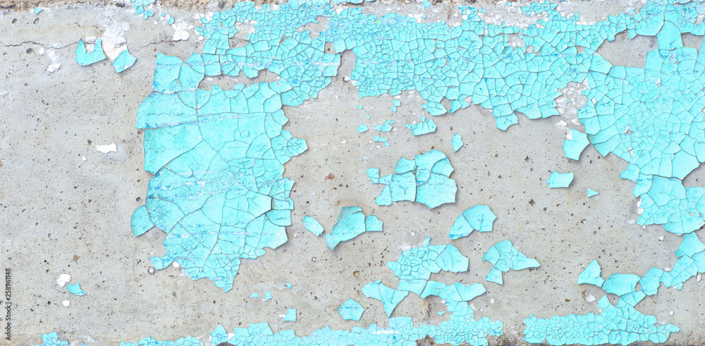 Peeling paint on wall blue grunge material texture Peeling paint on wall blue grunge material texture