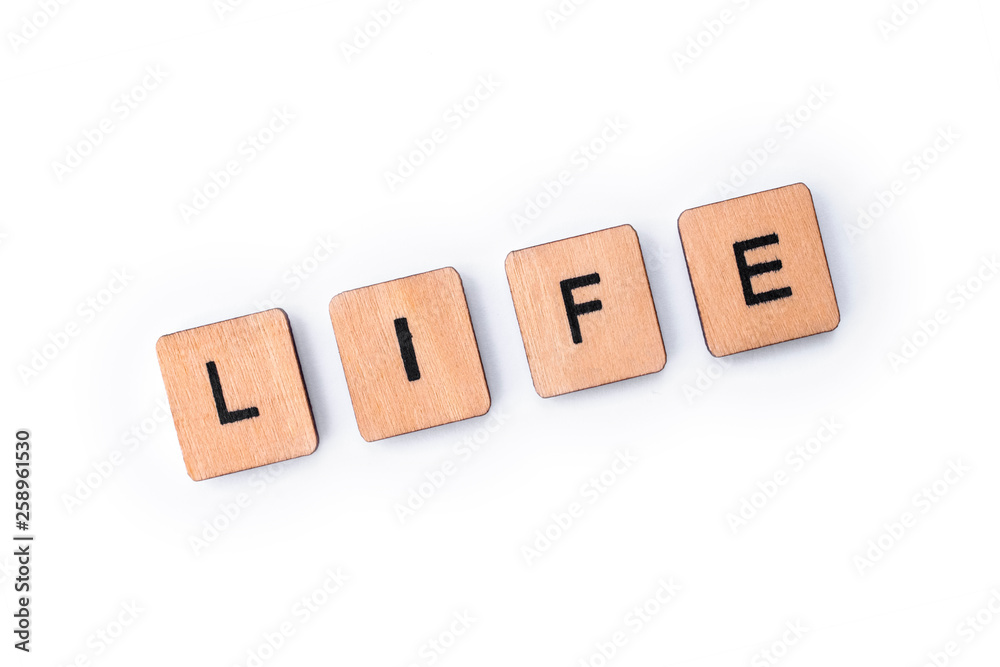 The word LIFE The word LIFE