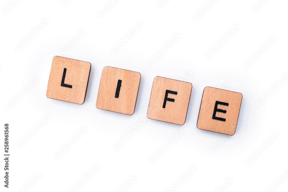 The word LIFE The word LIFE