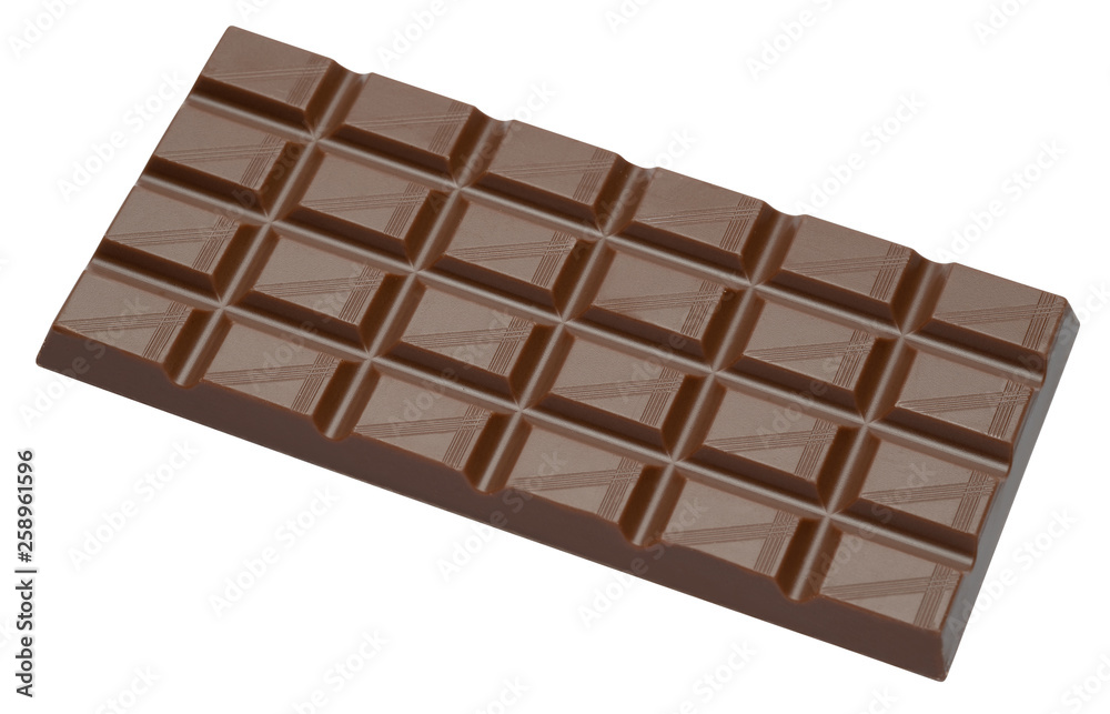 milk organic natural chocolate bar close-up top view with clipping path milk organic natural chocolate bar close-up top view with clipping path