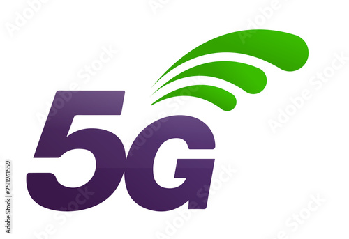 5th generation mobile network logotype. isolated vector 5G icon. high speed connection wireless systems sign. telecommunications standard of faster Internet connection