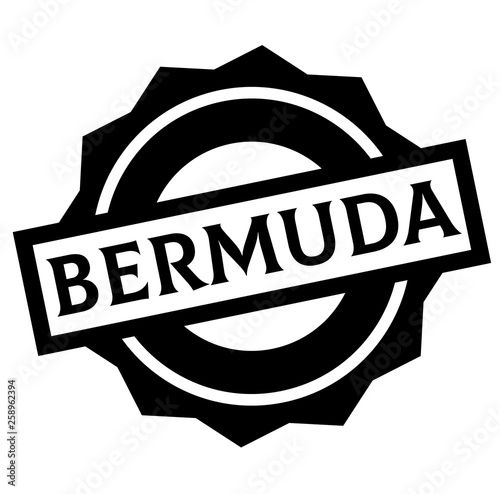 BERMUDA stamp on white