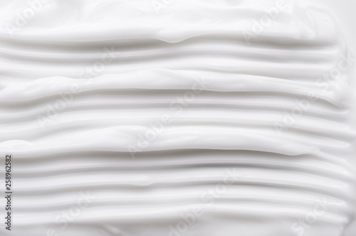 Fototapeta Naklejka Na Ścianę i Meble -  White texture of cosmetic body care cream background