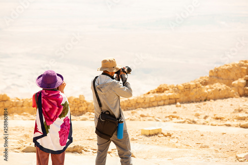  Masada fortress, ancient fortification in Israel situated on top of an isolated rock plateau