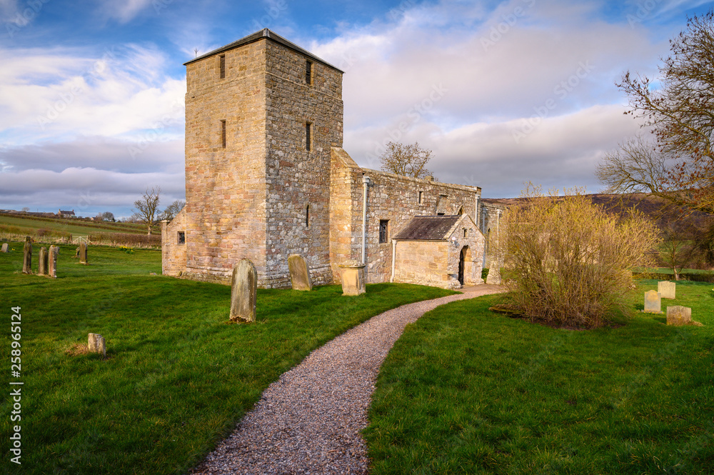 St John the Baptist Church at Edlingham, a medieval church set in the hamlet of Edlingham in the Northeast English county of Northumberland