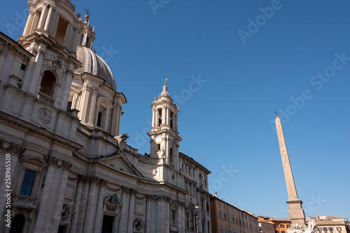 monuments and statues in the Piazza Navona in Rome