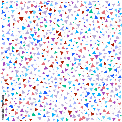 Geometric simple minimalistic background. Colorful triangles on white background. Triangular pattern for your business design. Vector.