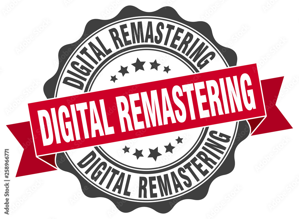Obraz premium digital remastering stamp. sign. seal