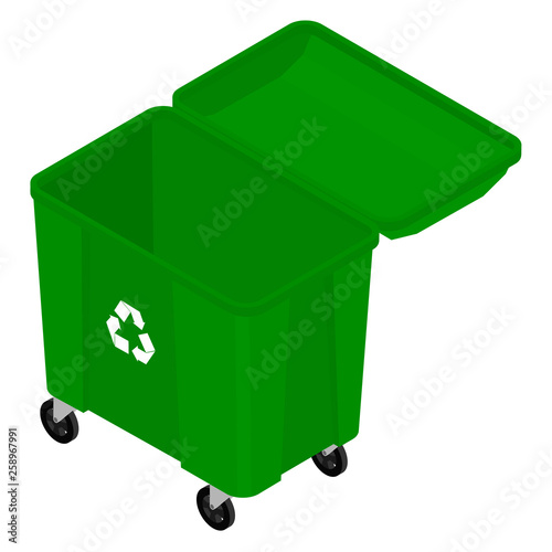 Garbage trash container