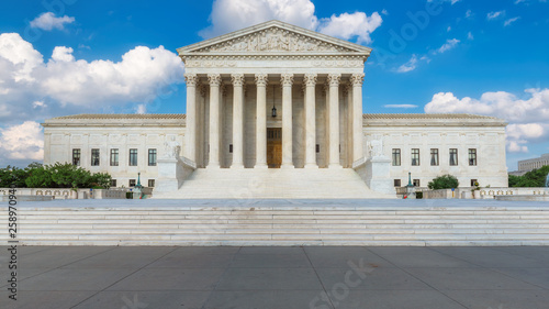 United States Supreme Court Building at summer day in Washington DC, USA. photo