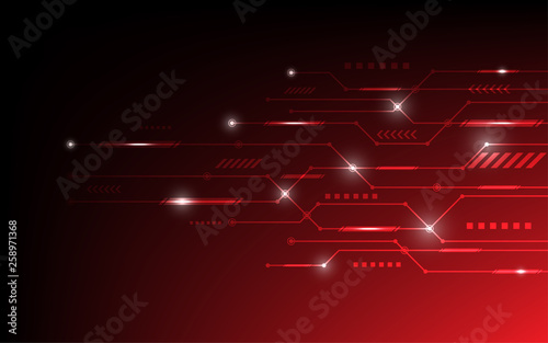 Abstract vector background with high tech circuit board concept