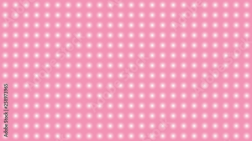 white dots arranged in parallel lines on a pink background