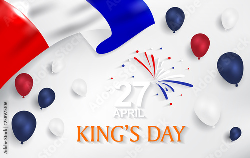 King's Day Celebrate Vector Design - King's Birthday in the Netherlands.