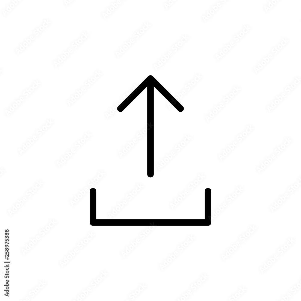 Upload icon vector. Upload sign icon. Upload button. Load symbol. Upload icon vector. Upload sign icon. Upload button. Load symbol.