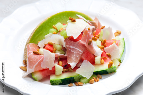salad with galia melon