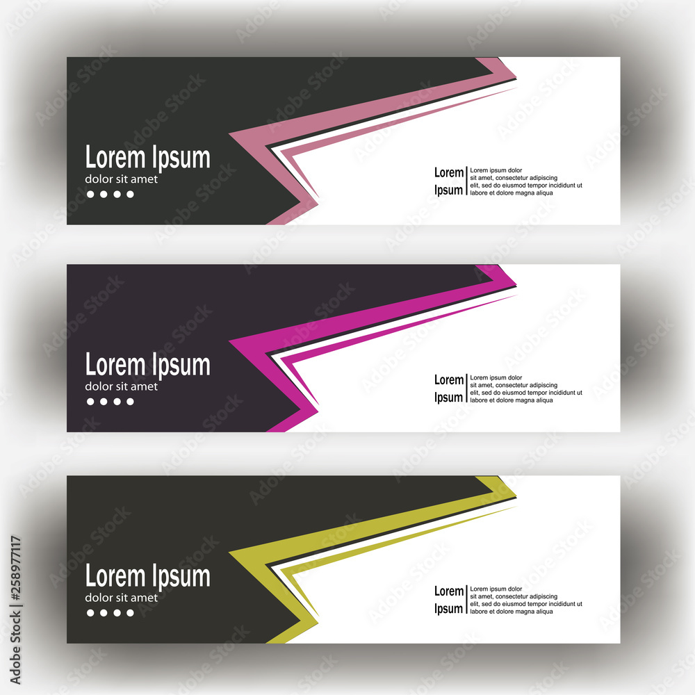abstract geometric design banner web template. Banner web design vector template abstract geometric design banner web template. Banner web design vector template