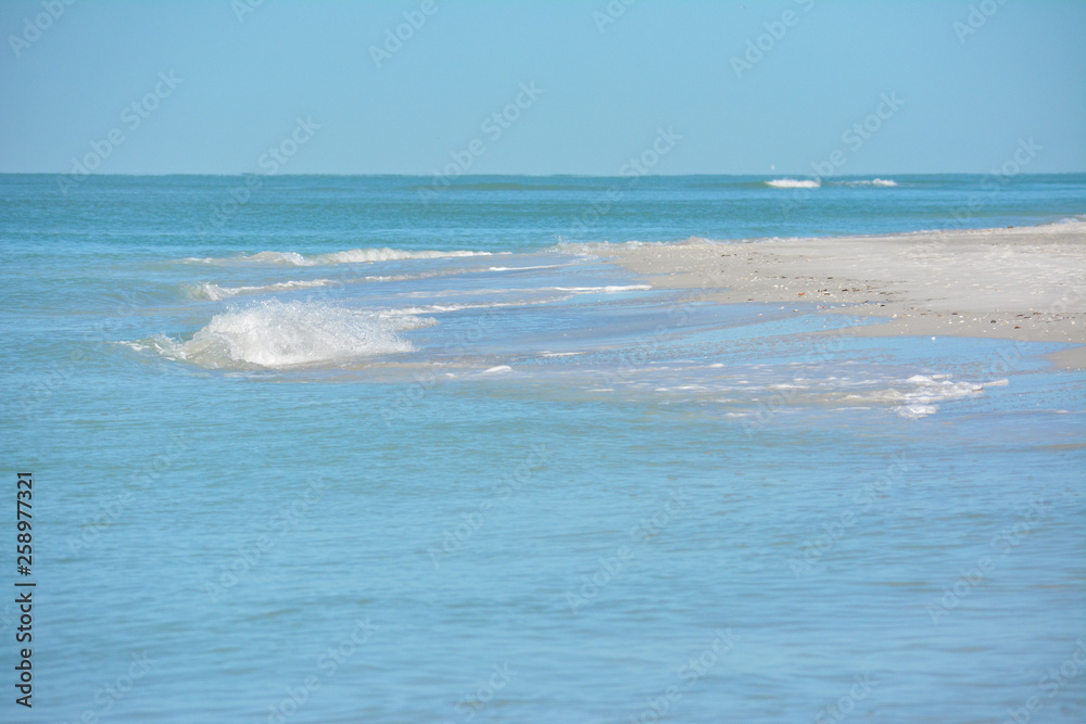 Longboat Key beach on the tropical Florida Gulf Coast
