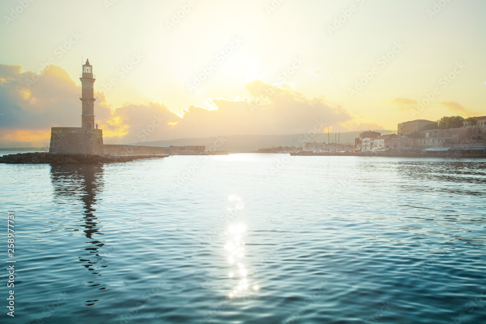 The lighthouse of Chania - Crete, Greece