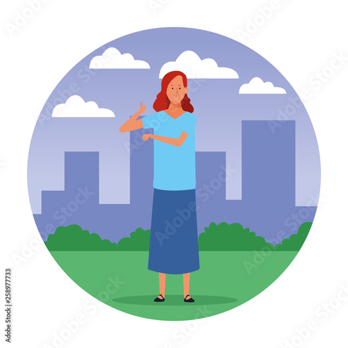 woman avatar cartoon character
