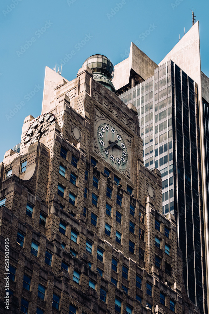 Close-up view of Paramount Building in Midtown Manhattan New York City Close-up view of Paramount Building in Midtown Manhattan New York City