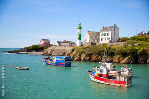 Port de pêche traditionnel en Bretagne sud