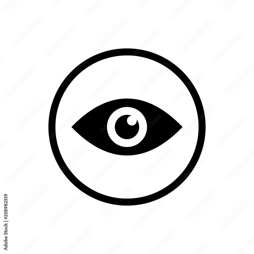 Eye icon. Look and Vision icon. Eye vector icon Eye icon. Look and Vision icon. Eye vector icon