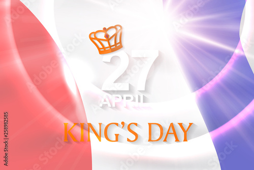 King's Day Celebrate Vector Design - King's Birthday in the Netherlands.